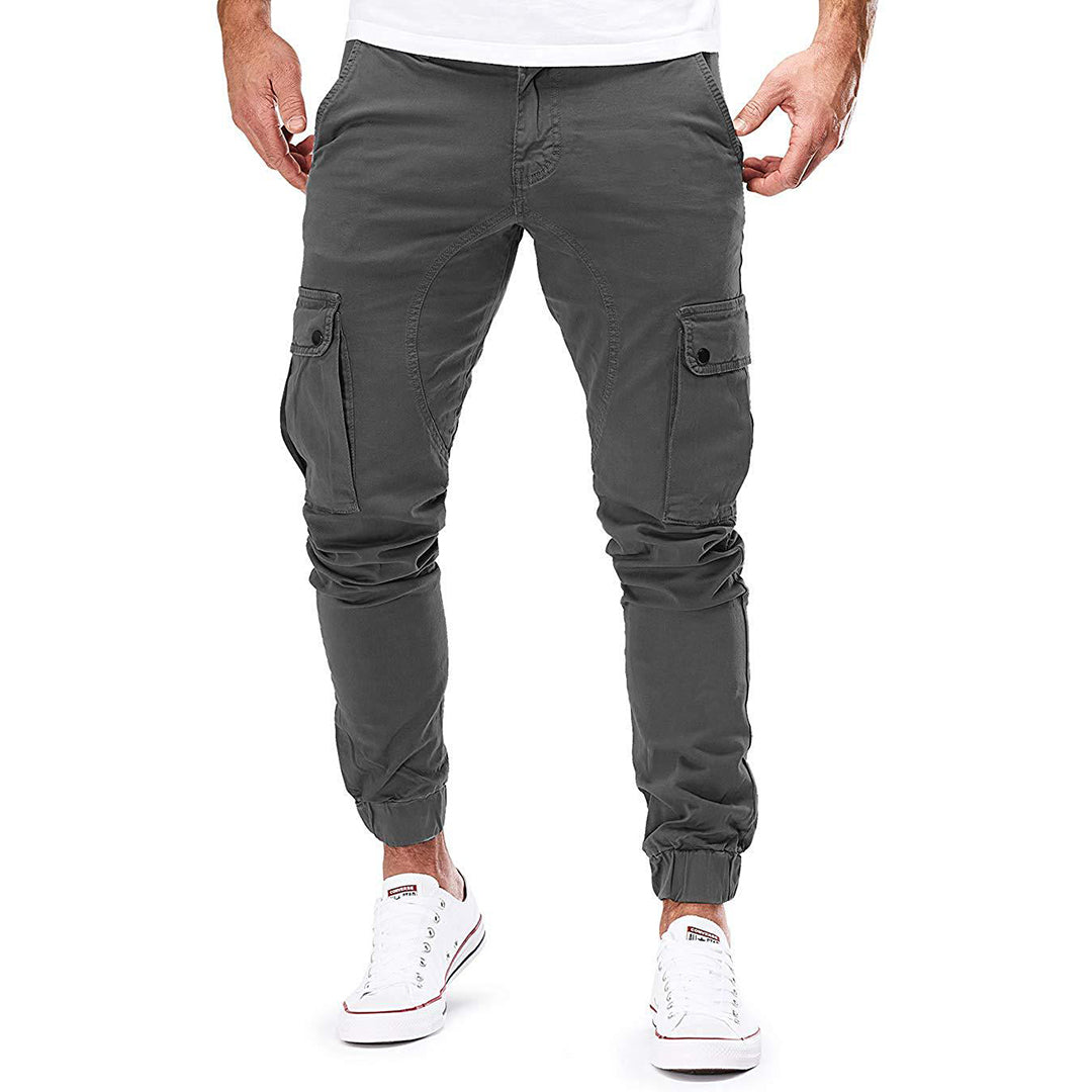 Pantalon cargo d'extérieur robuste avec plusieurs poches pour homme