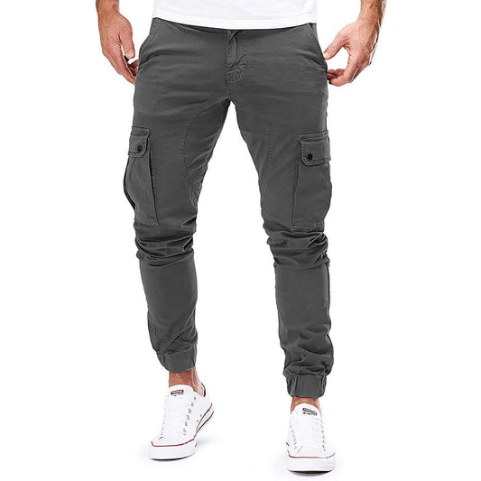 Pantalon cargo d'extérieur robuste avec plusieurs poches pour homme