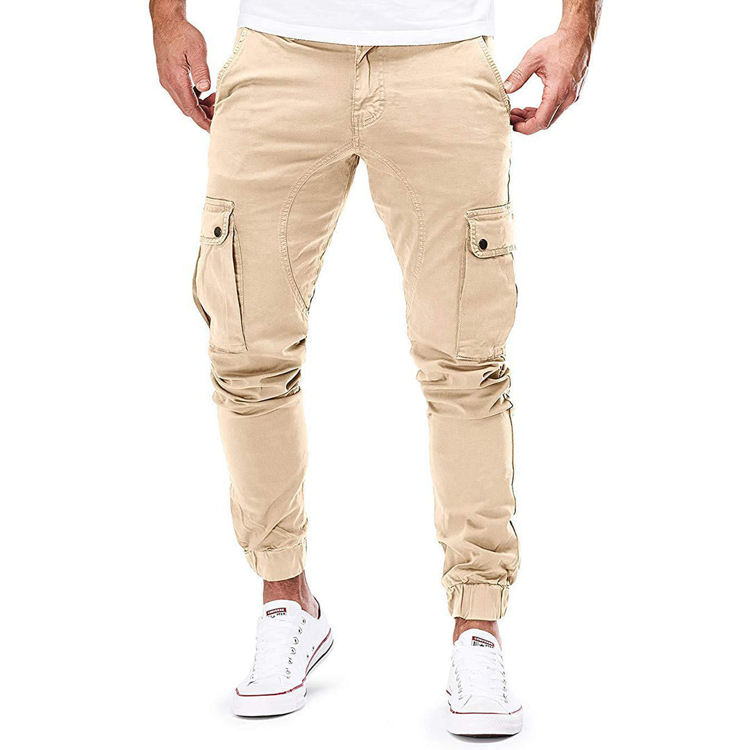 Pantalon cargo d'extérieur robuste avec plusieurs poches pour homme