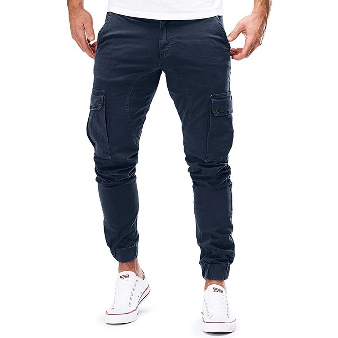 Pantalon cargo d'extérieur robuste avec plusieurs poches pour homme