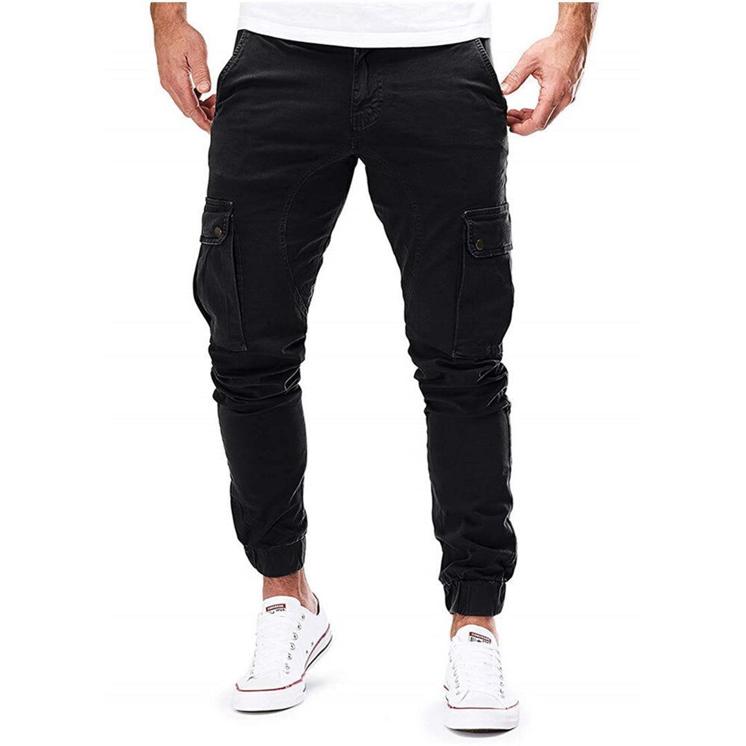Pantalon cargo d'extérieur robuste avec plusieurs poches pour homme
