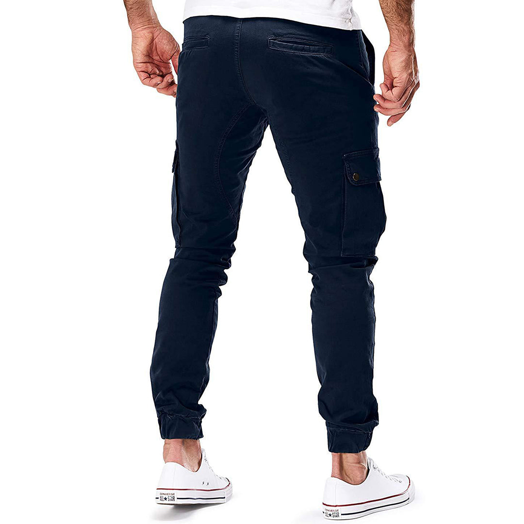 Pantalon cargo d'extérieur robuste avec plusieurs poches pour homme