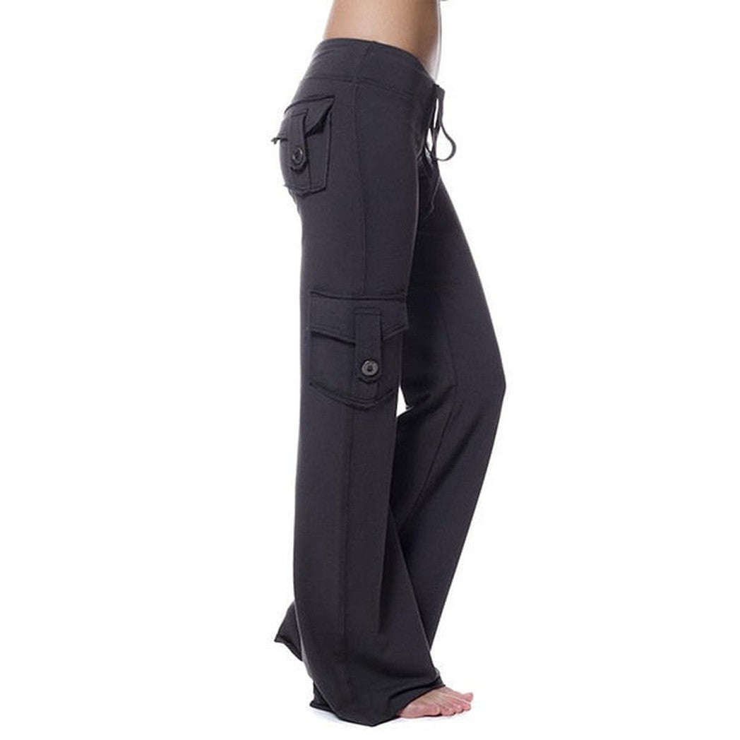 Pantalon cargo évasé pour femme