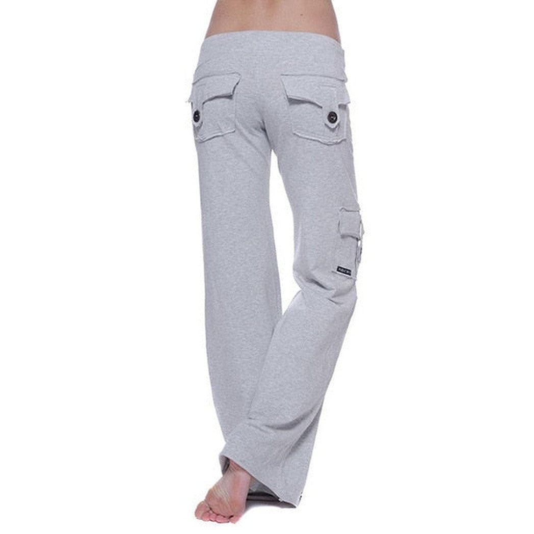 Pantalon cargo évasé pour femme