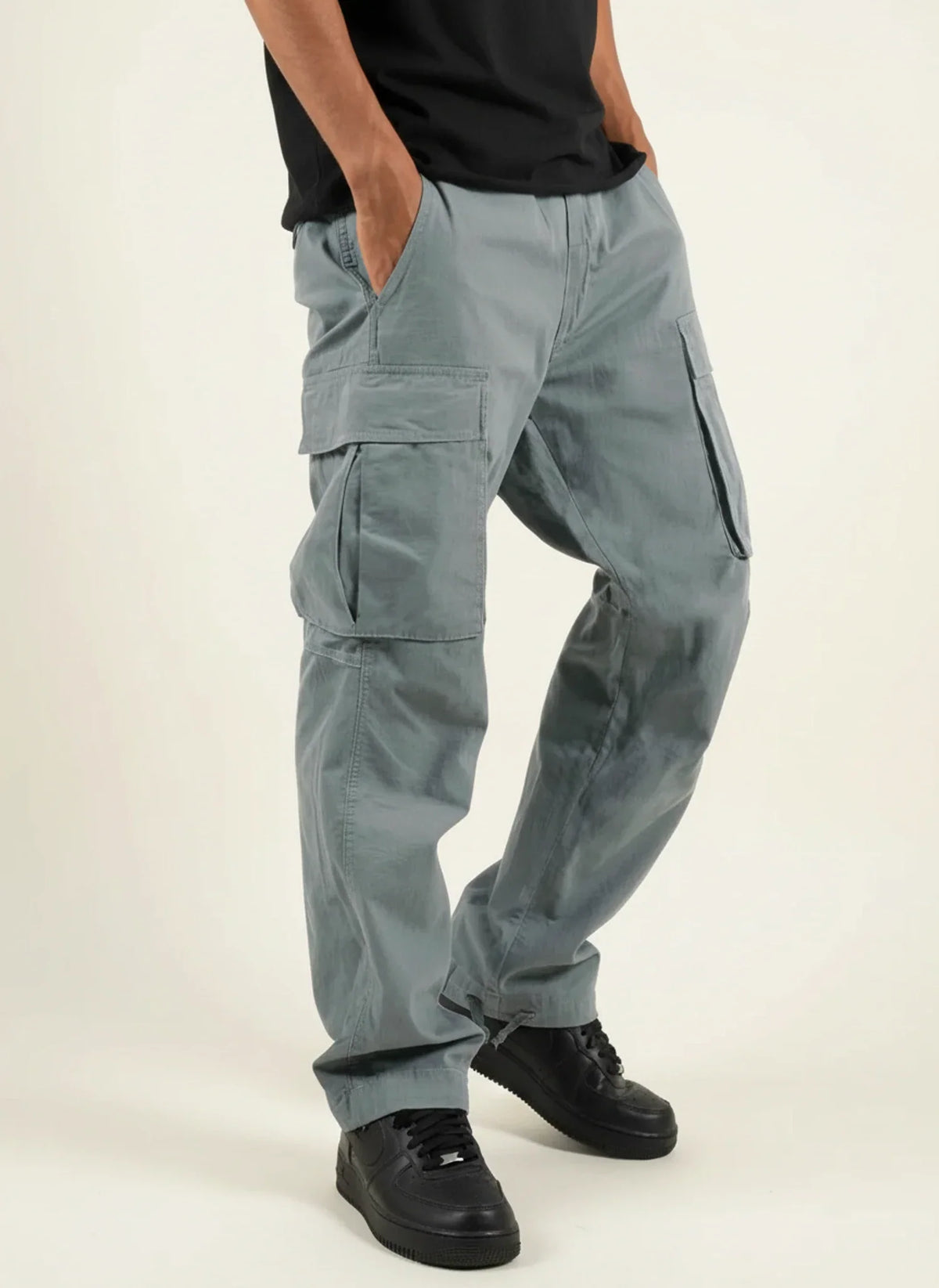 Pantalon cargo homme coupe décontractée