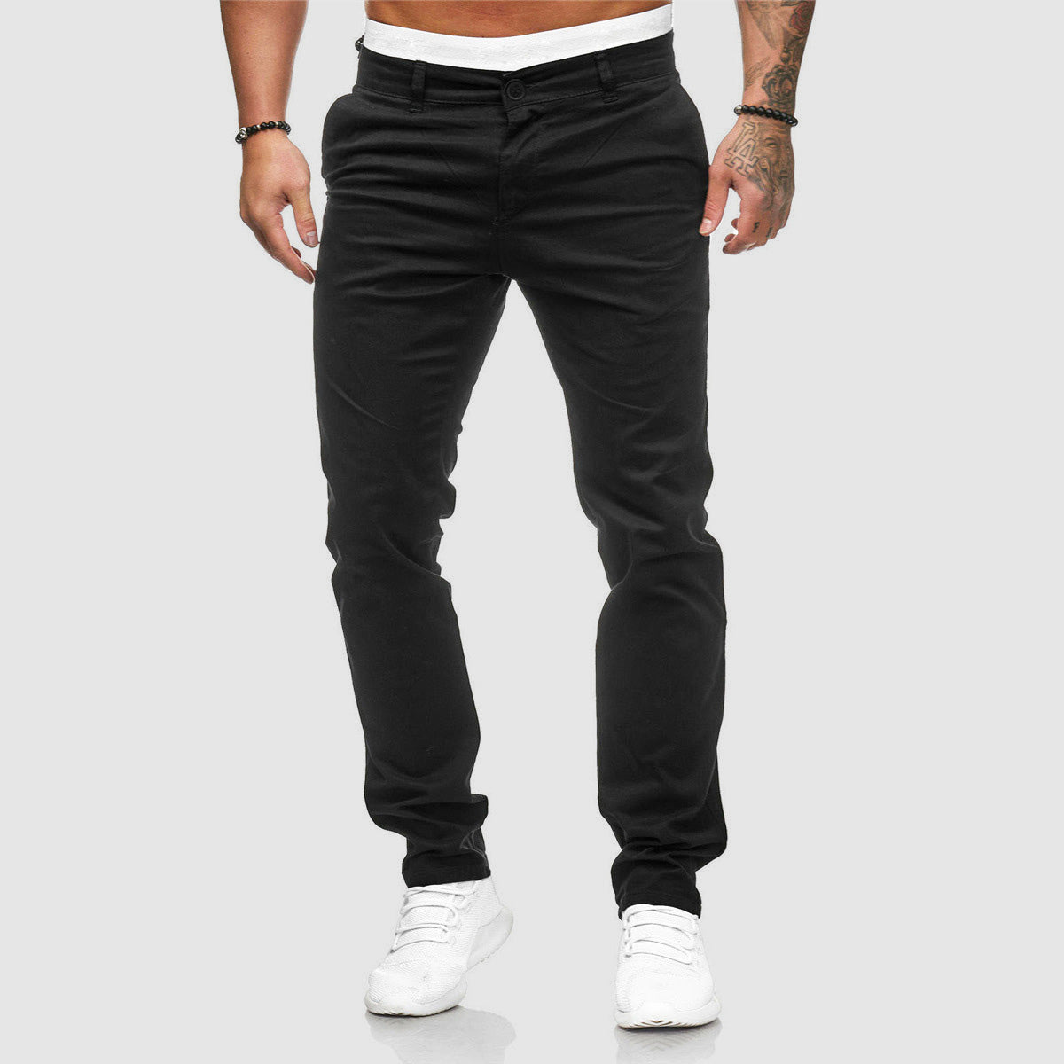 Pantalon chino coupe slim pour homme