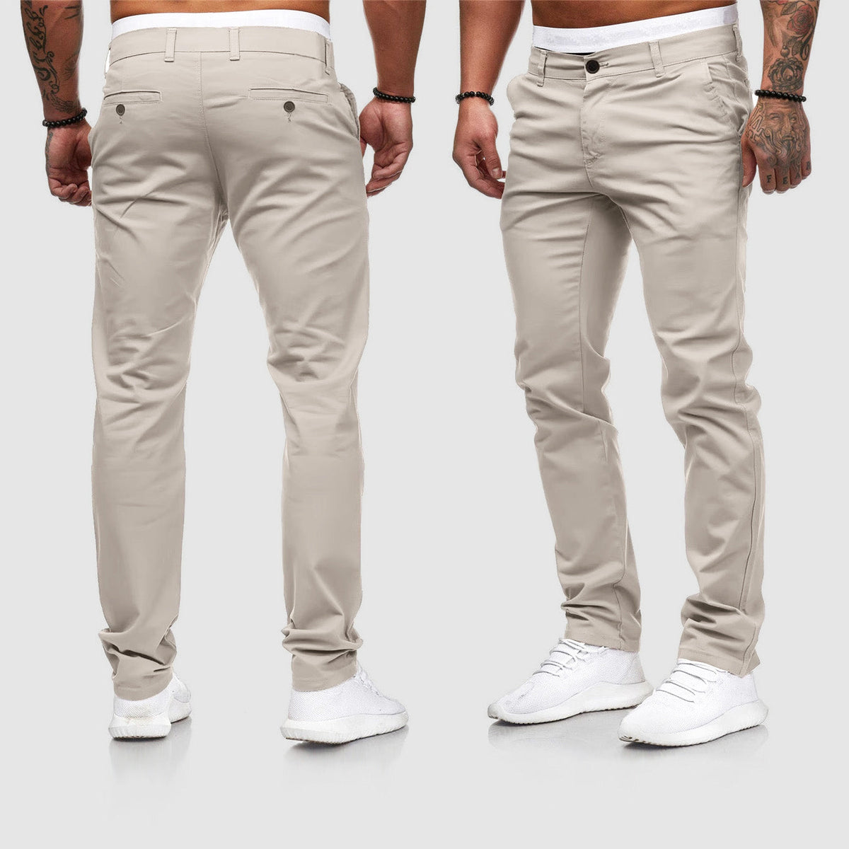 Pantalon chino coupe slim pour homme