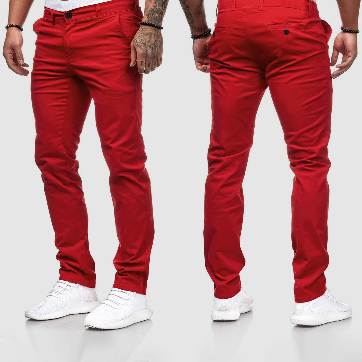 Pantalon chino coupe slim pour homme