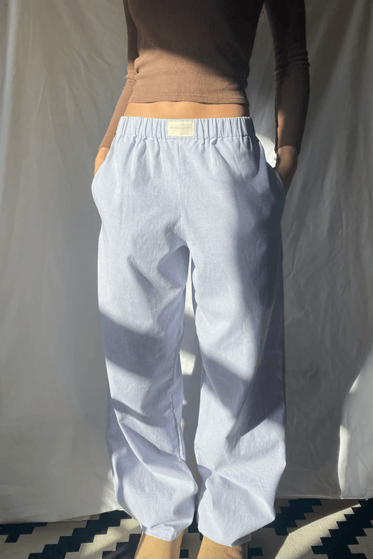 Pantalon d'intérieur pour femme coupe décontractée avec taille élastique, doux, léger et confortable avec poches latérales pour un confort ultime