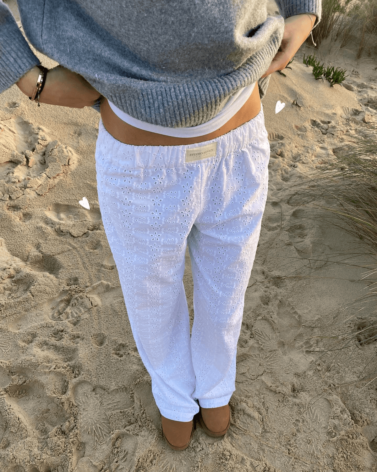 Pantalon d'intérieur pour femme coupe décontractée avec taille élastique, doux, léger et confortable avec poches latérales pour un confort ultime