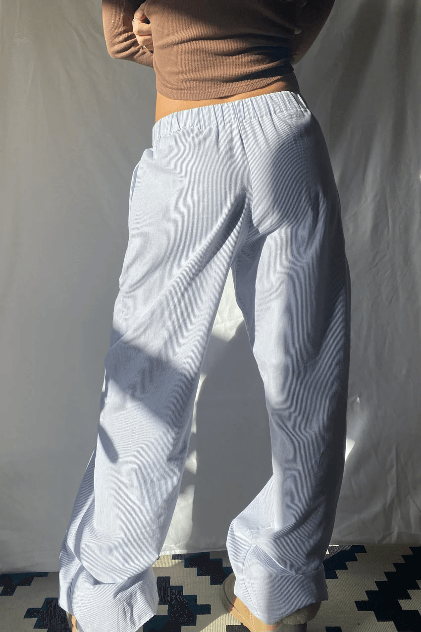 Pantalon d'intérieur pour femme coupe décontractée avec taille élastique, doux, léger et confortable avec poches latérales pour un confort ultime