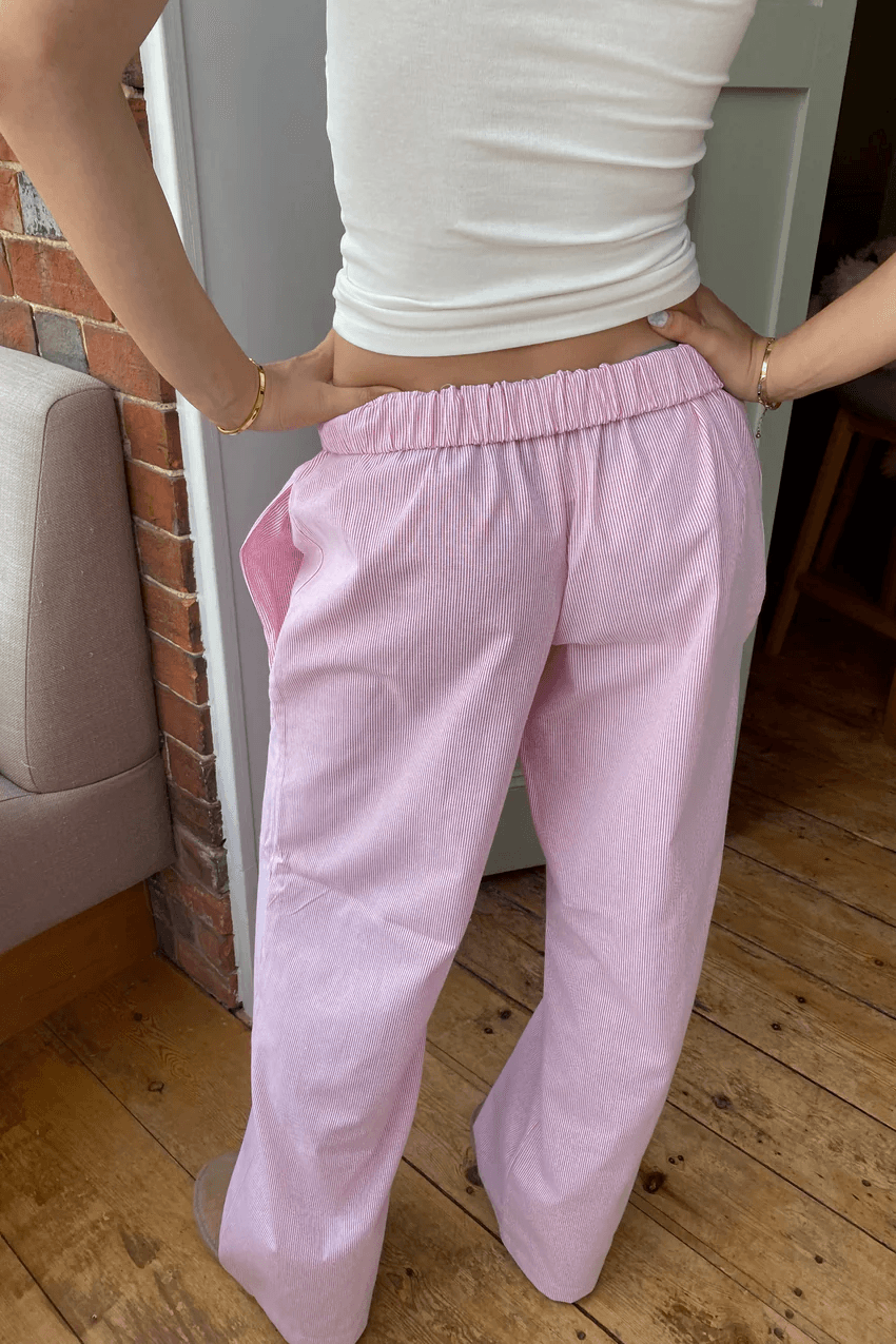 Pantalon d'intérieur pour femme coupe décontractée avec taille élastique, doux, léger et confortable avec poches latérales pour un confort ultime