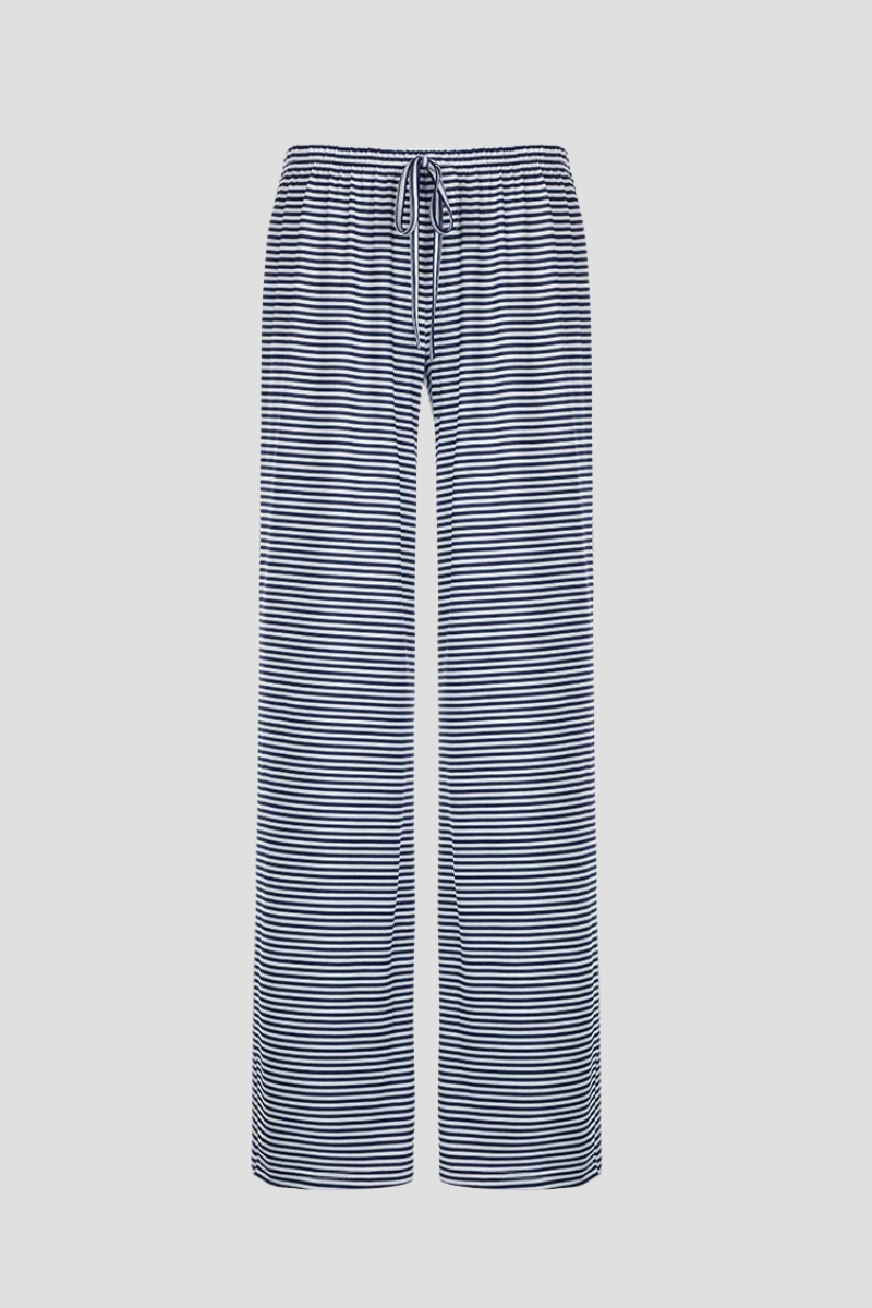 Pantalon d'intérieur rayé à taille coulissée pour femme