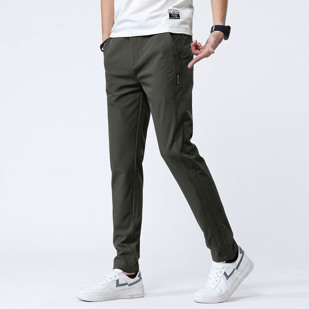 Pantalon de golf stretch pour homme, coupe slim pour le sport et le style