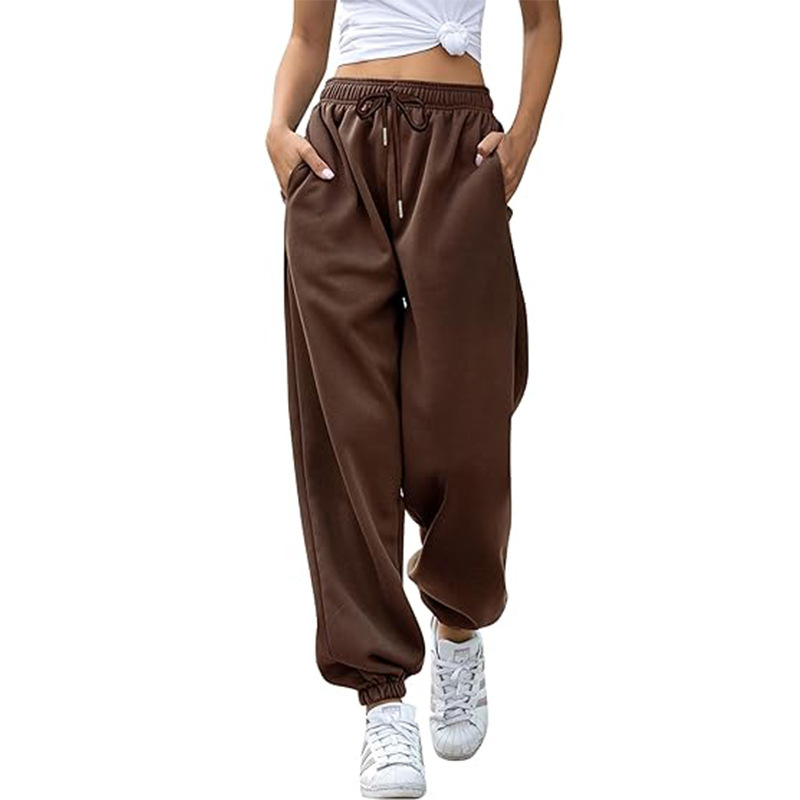 Pantalon de jogging baggy taille haute pour femme, coupe ample pour une liberté de mouvement et un style décontracté