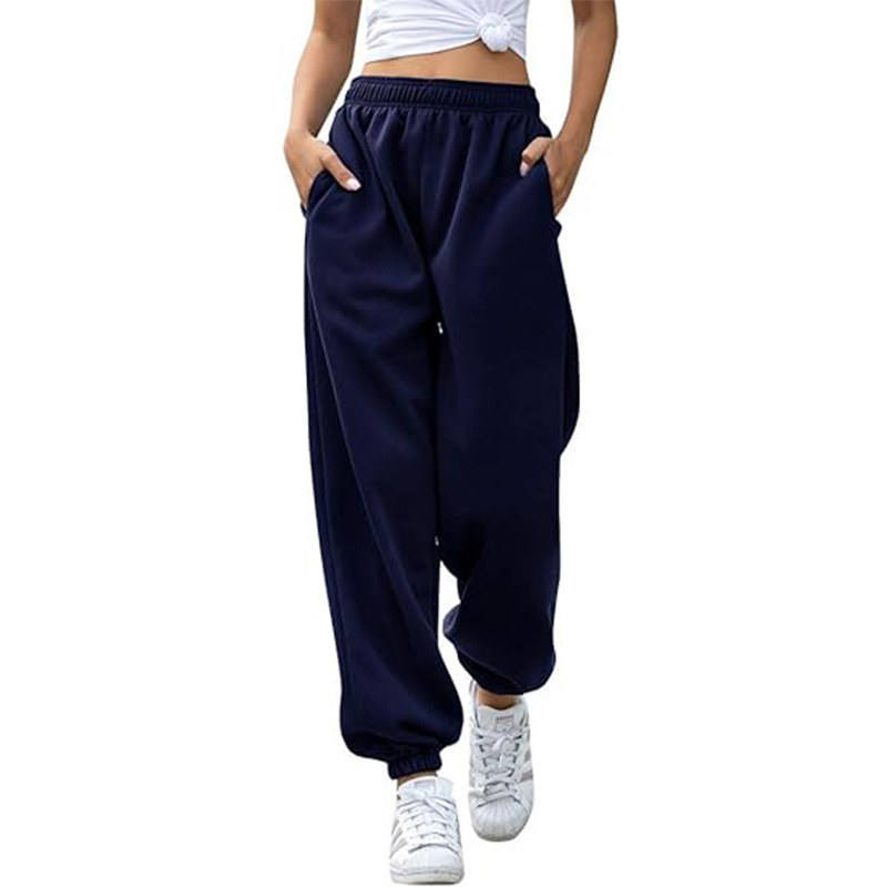Pantalon de jogging baggy taille haute pour femme, coupe ample pour une liberté de mouvement et un style décontracté