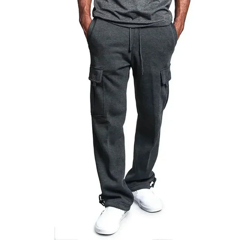 Pantalon de jogging cargo en molleton pour homme – confort ultime