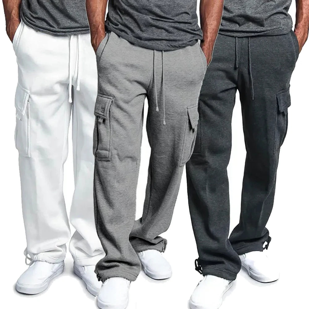 Pantalon de jogging cargo en molleton pour homme – confort ultime