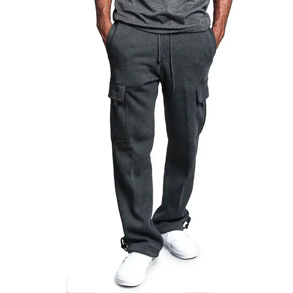 Pantalon de jogging cargo en molleton pour homme – confort ultime