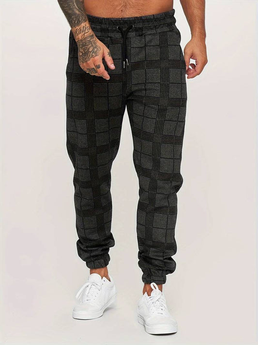 Pantalon de survêtement en coton pour homme à coupe confortable