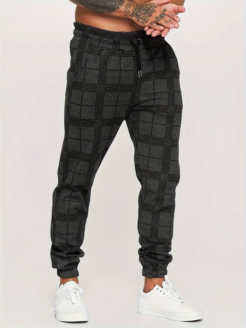 Pantalon de survêtement en coton pour homme à coupe confortable