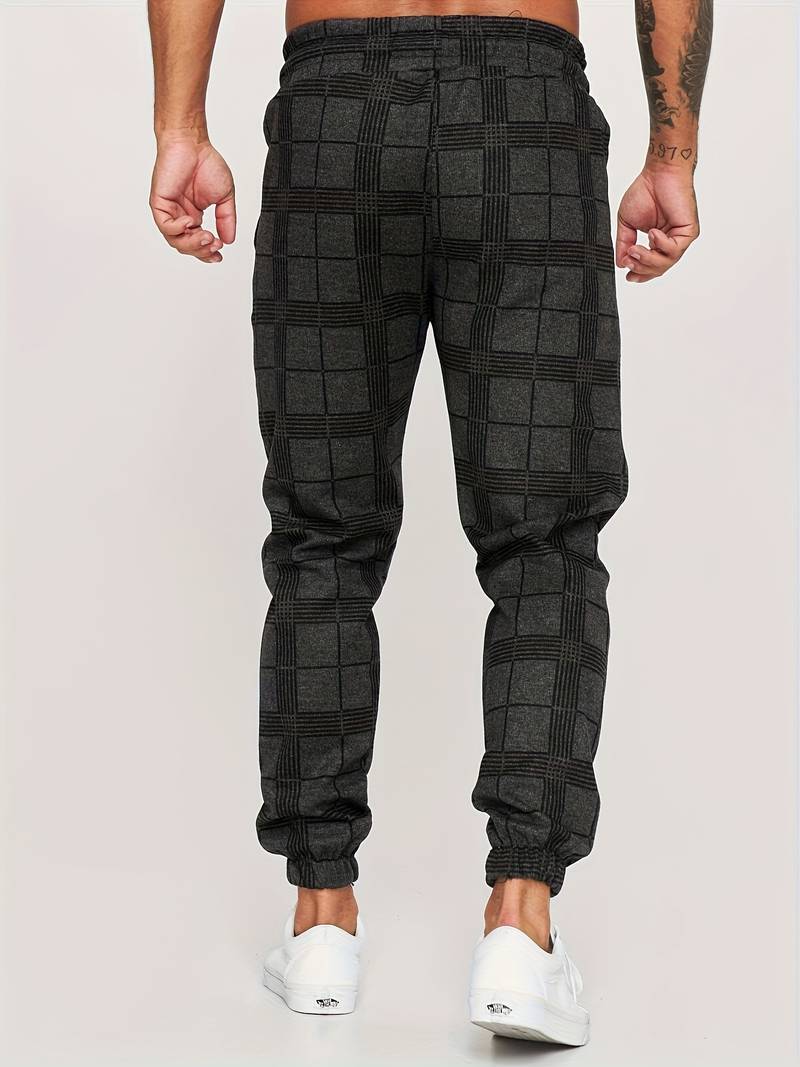 Pantalon de survêtement en coton pour homme à coupe confortable