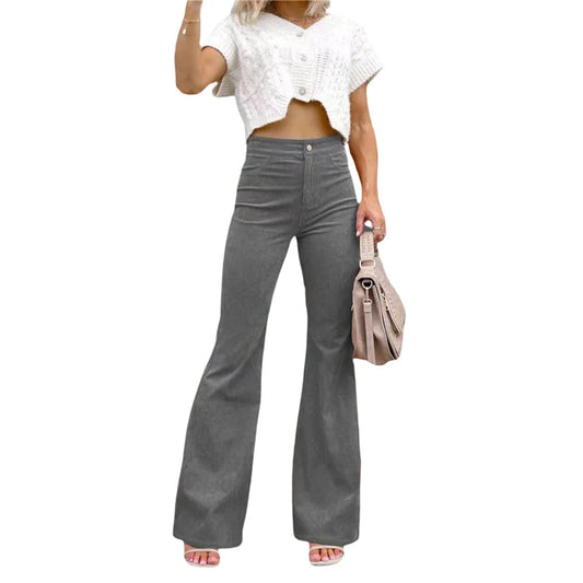Pantalon en velours côtelé pour femme
