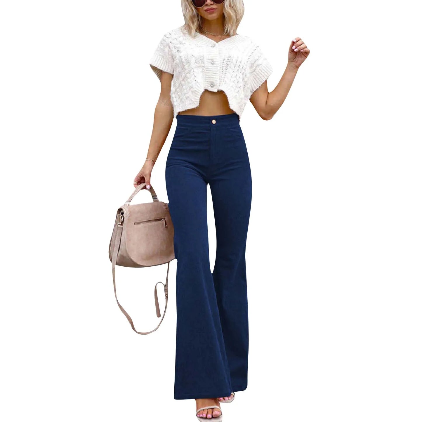 Pantalon en velours côtelé pour femme