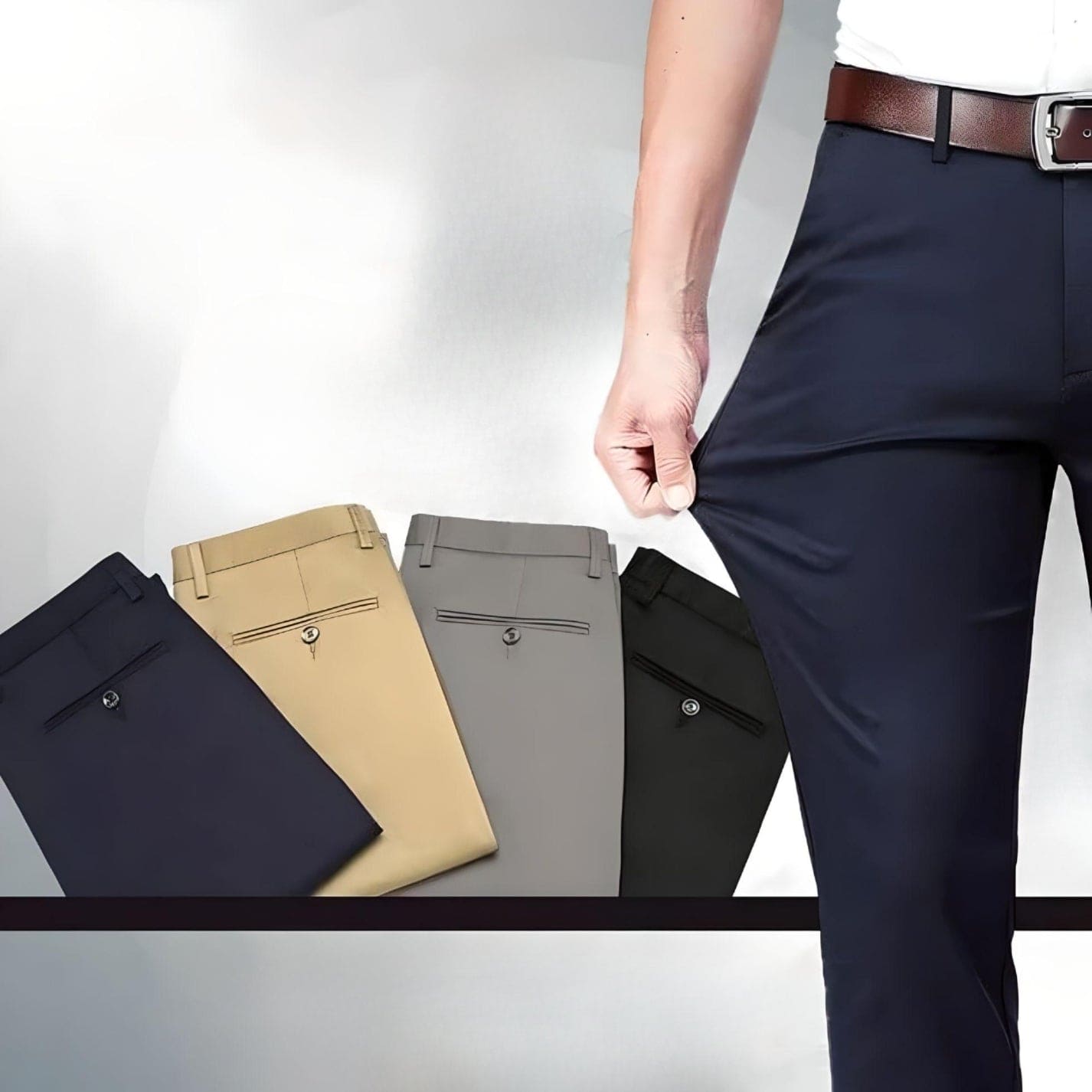 Pantalon extensible confortable pour toutes les occasions