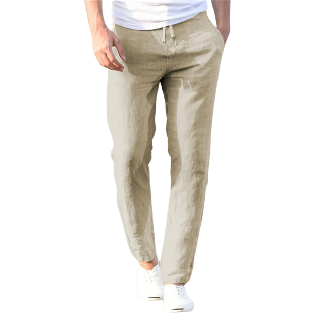 Pantalon homme coton et lin