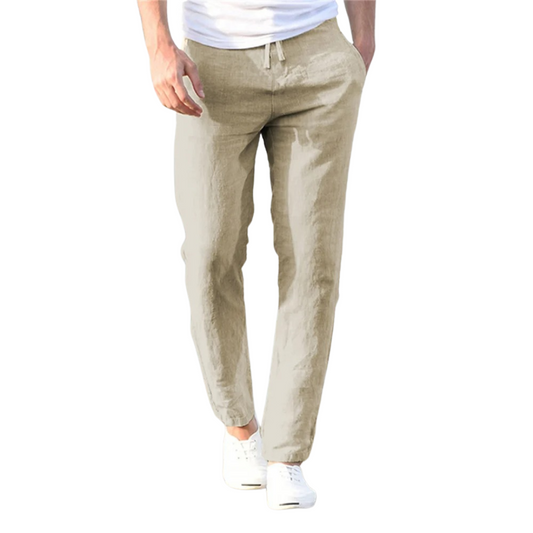 Pantalon homme coton et lin