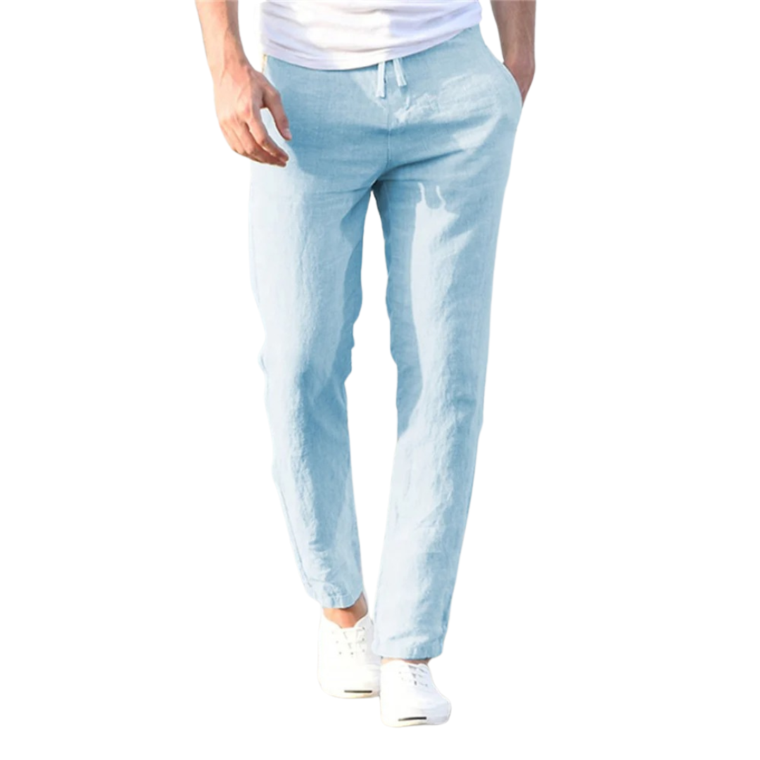 Pantalon homme coton et lin