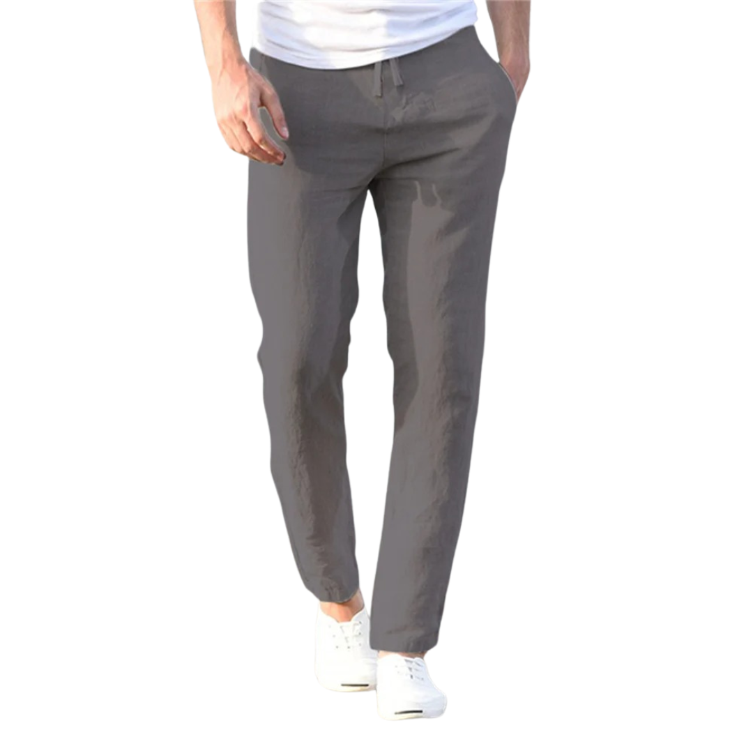Pantalon homme coton et lin