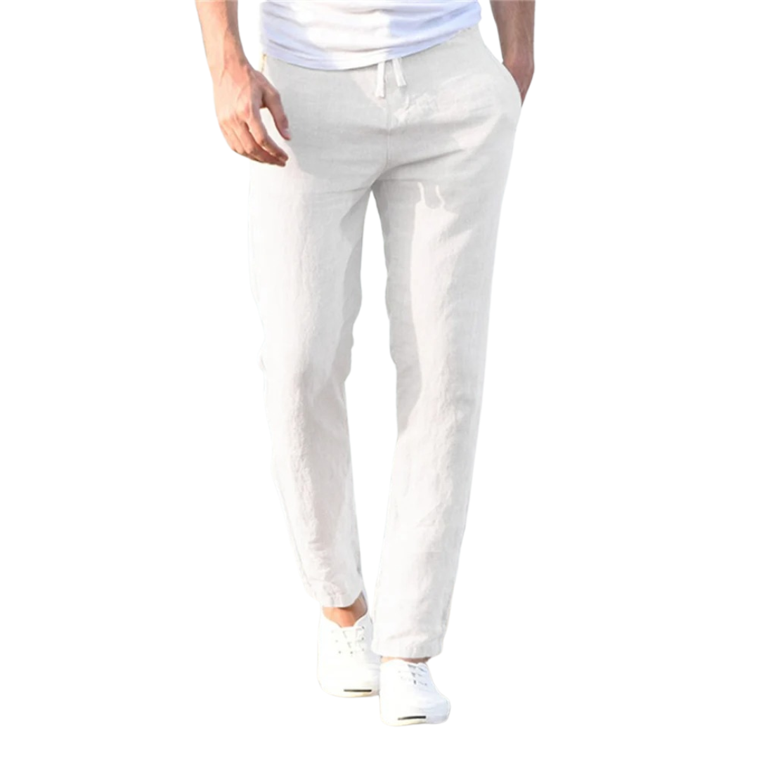 Pantalon homme coton et lin