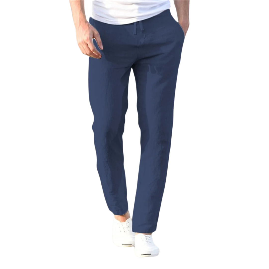 Pantalon homme coton et lin