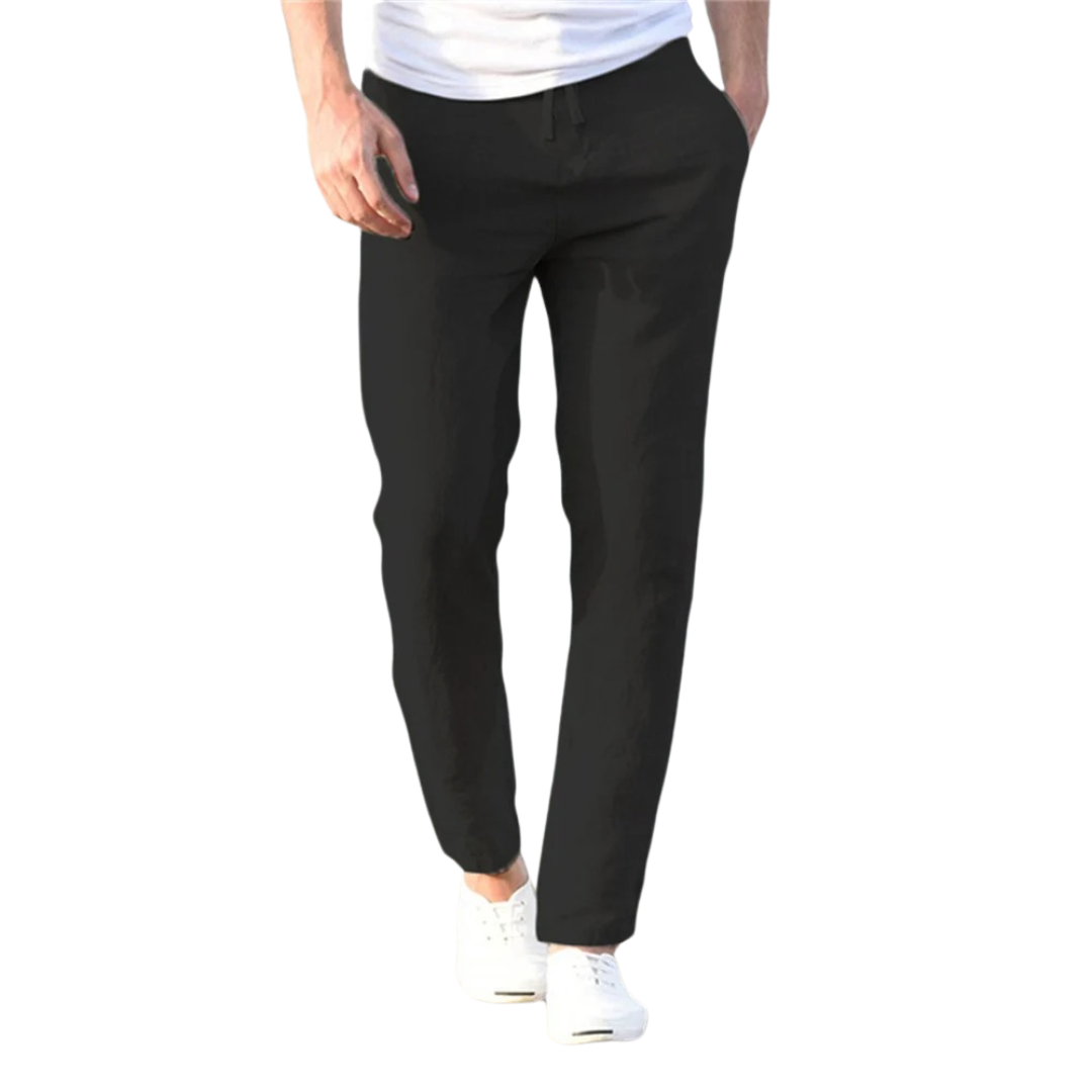 Pantalon homme coton et lin