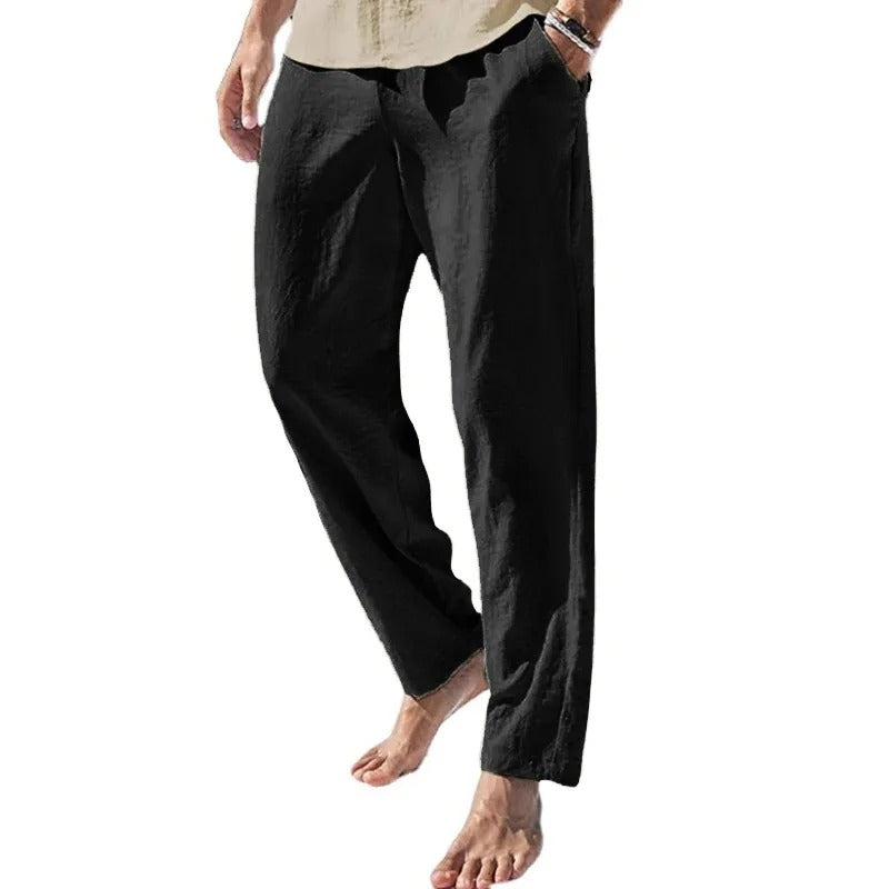 Pantalon homme coton et lin