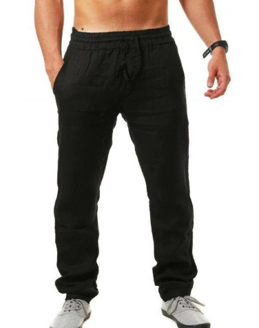 Pantalon lin décontracté homme pour l'été