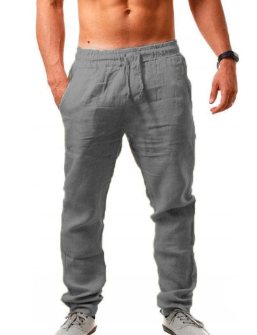 Pantalon lin décontracté homme pour l'été