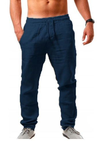 Pantalon lin décontracté homme pour l'été