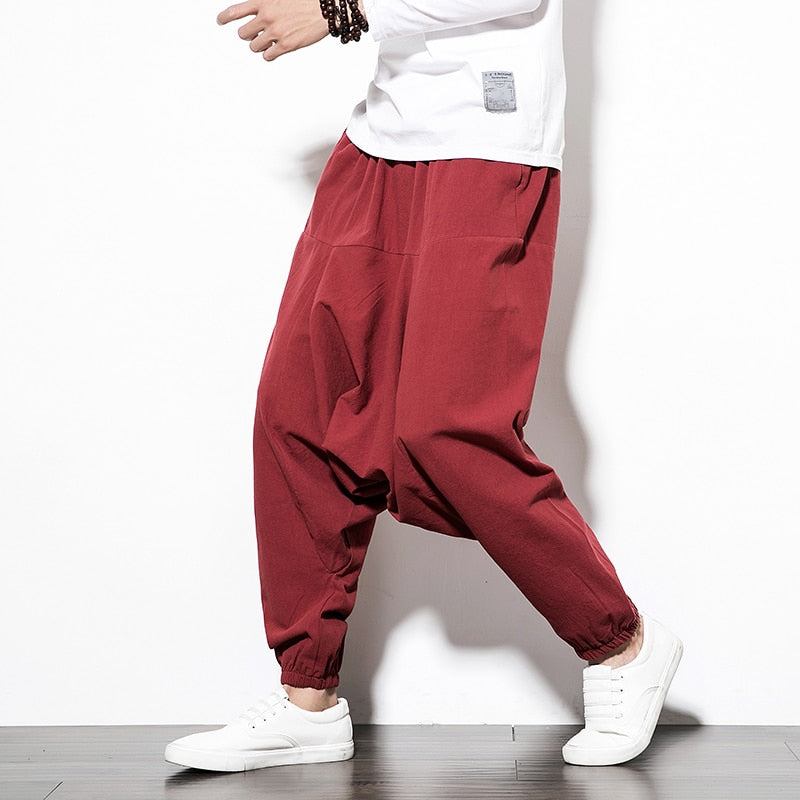 Pantalon sarouel décontracté streetwear
