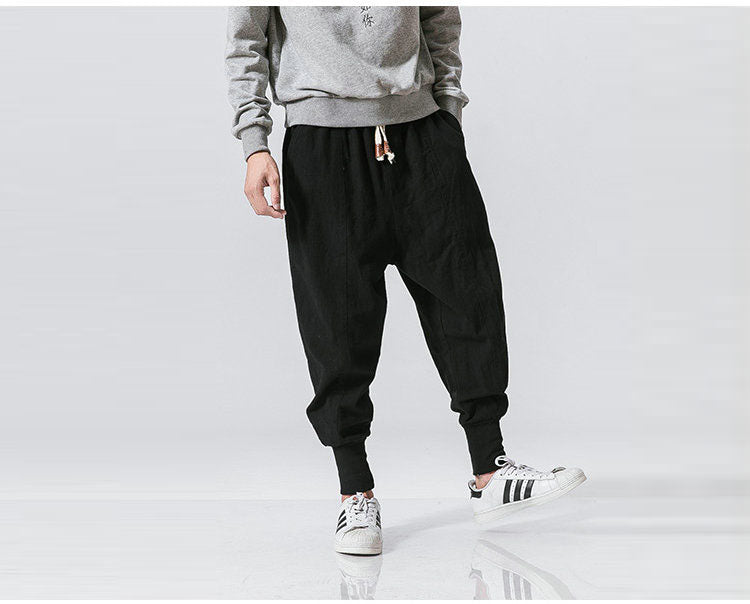 Pantalon sarouel décontracté streetwear