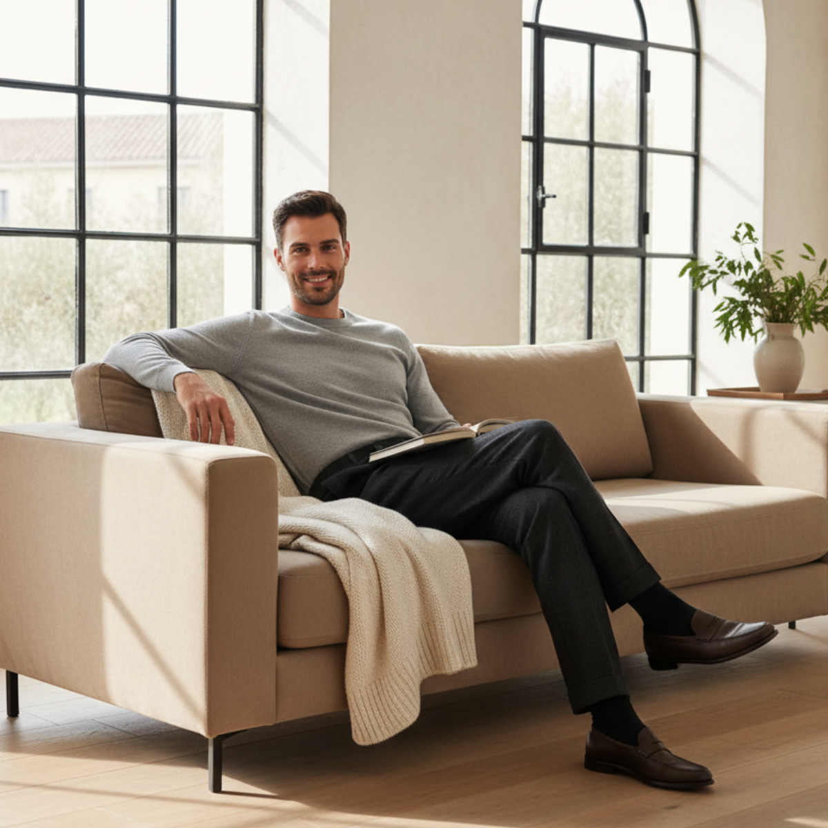 Pantalon sur mesure pour homme