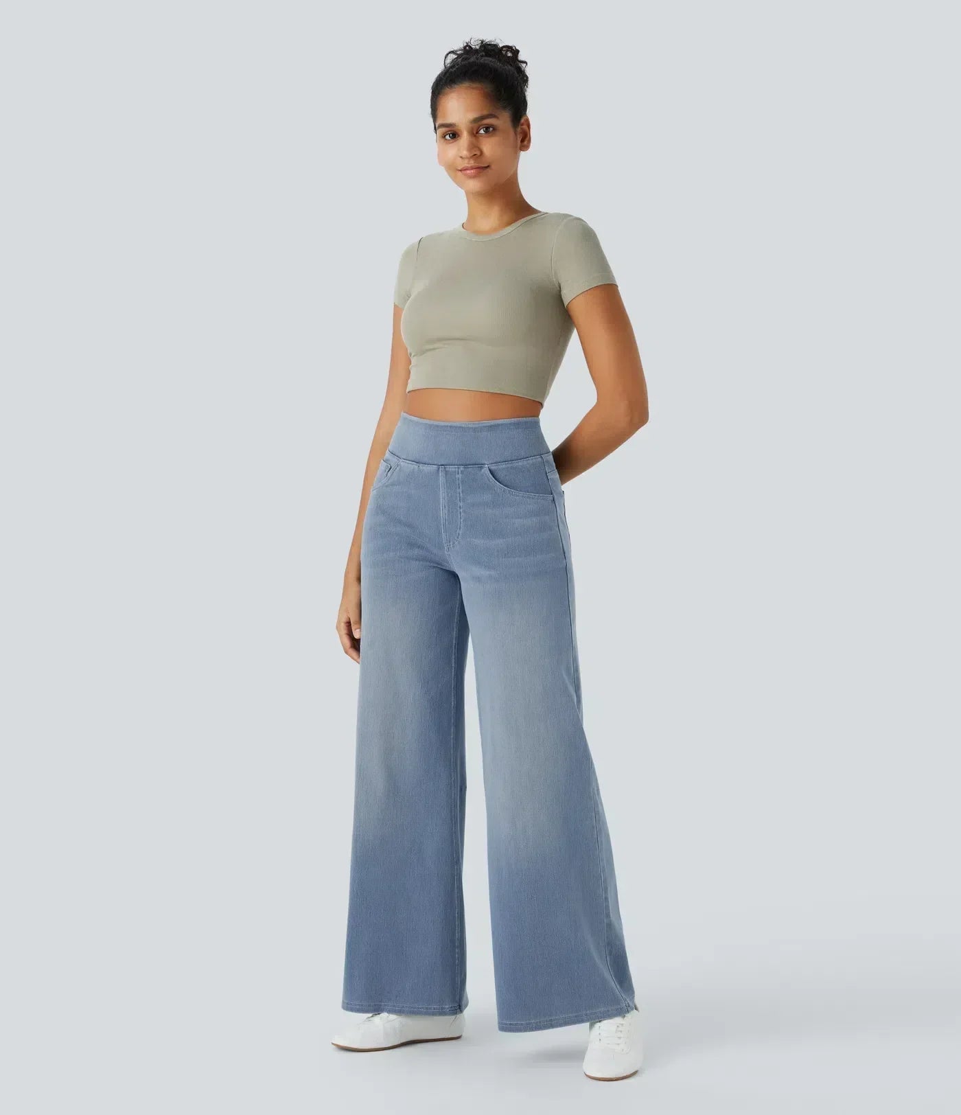 Pantalon taille haute confortable - Élégant et confortable