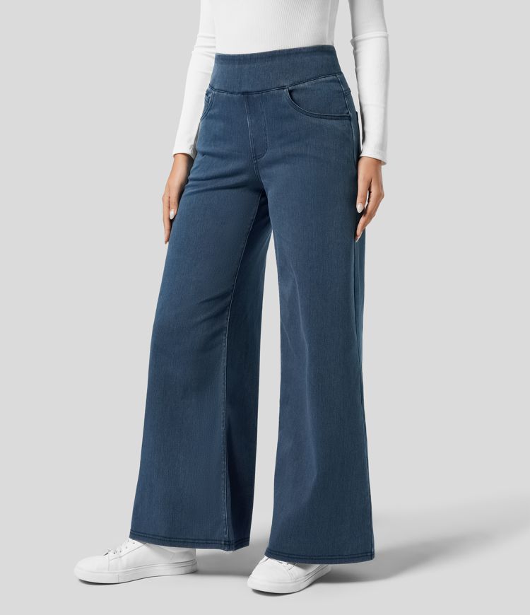 Pantalon taille haute confortable - Élégant et confortable