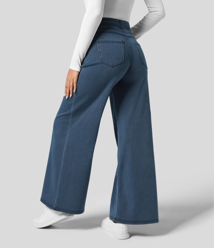 Pantalon taille haute confortable - Élégant et confortable