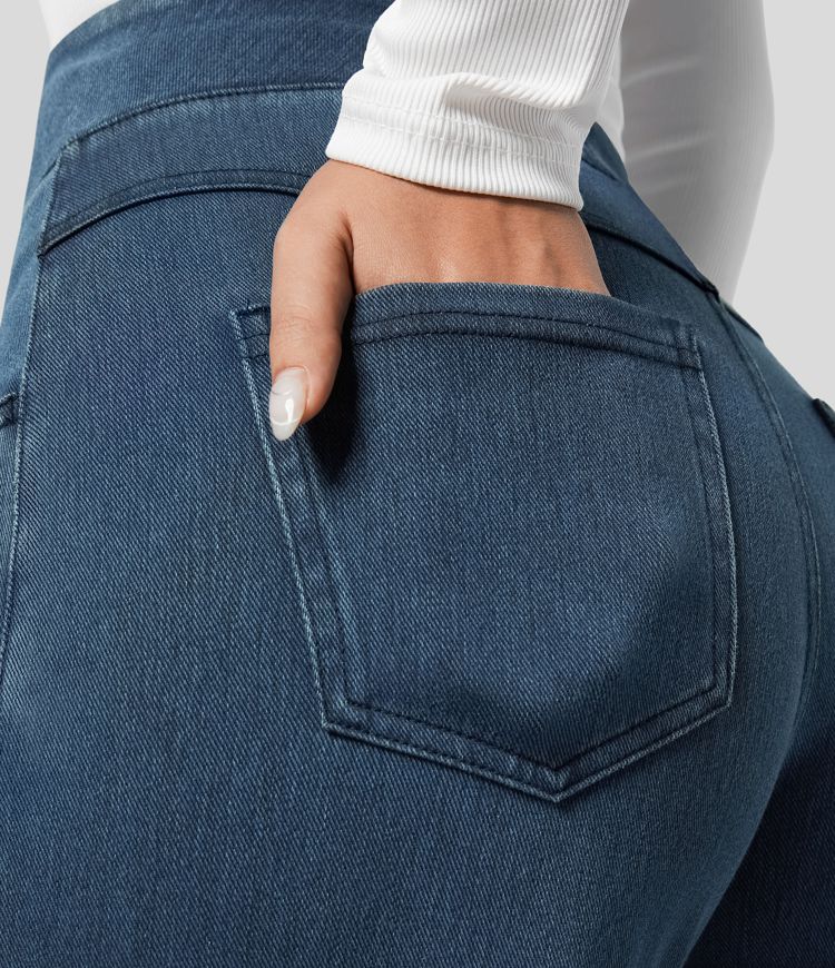 Pantalon taille haute confortable - Élégant et confortable