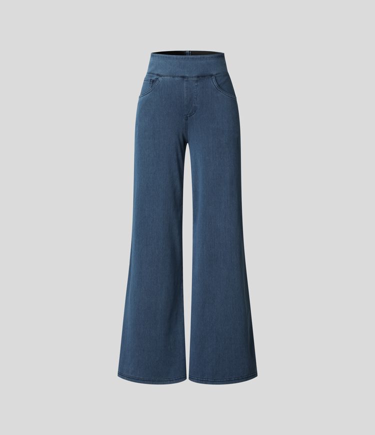 Pantalon taille haute confortable - Élégant et confortable