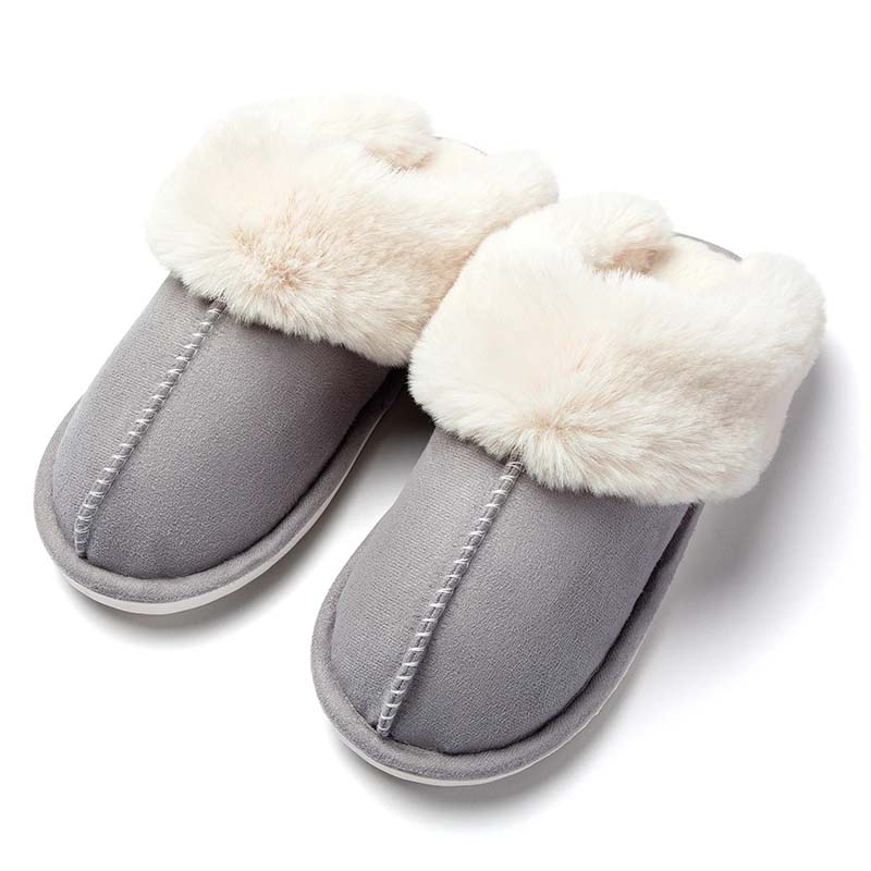 Pantoufles chaudes avec doublure douce et semelle antidérapante