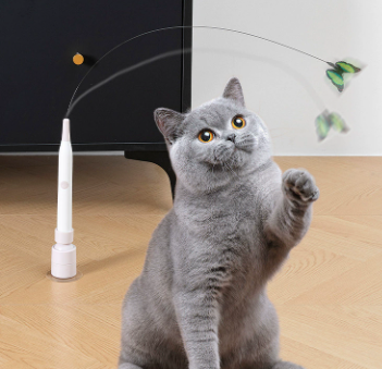Papillon dansant interactif pour chat